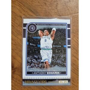 Anthony Edwards 2024-25 Panini Hoops #181 - Winter Gold - Timberwolves